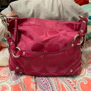 Pink Coach Handbag